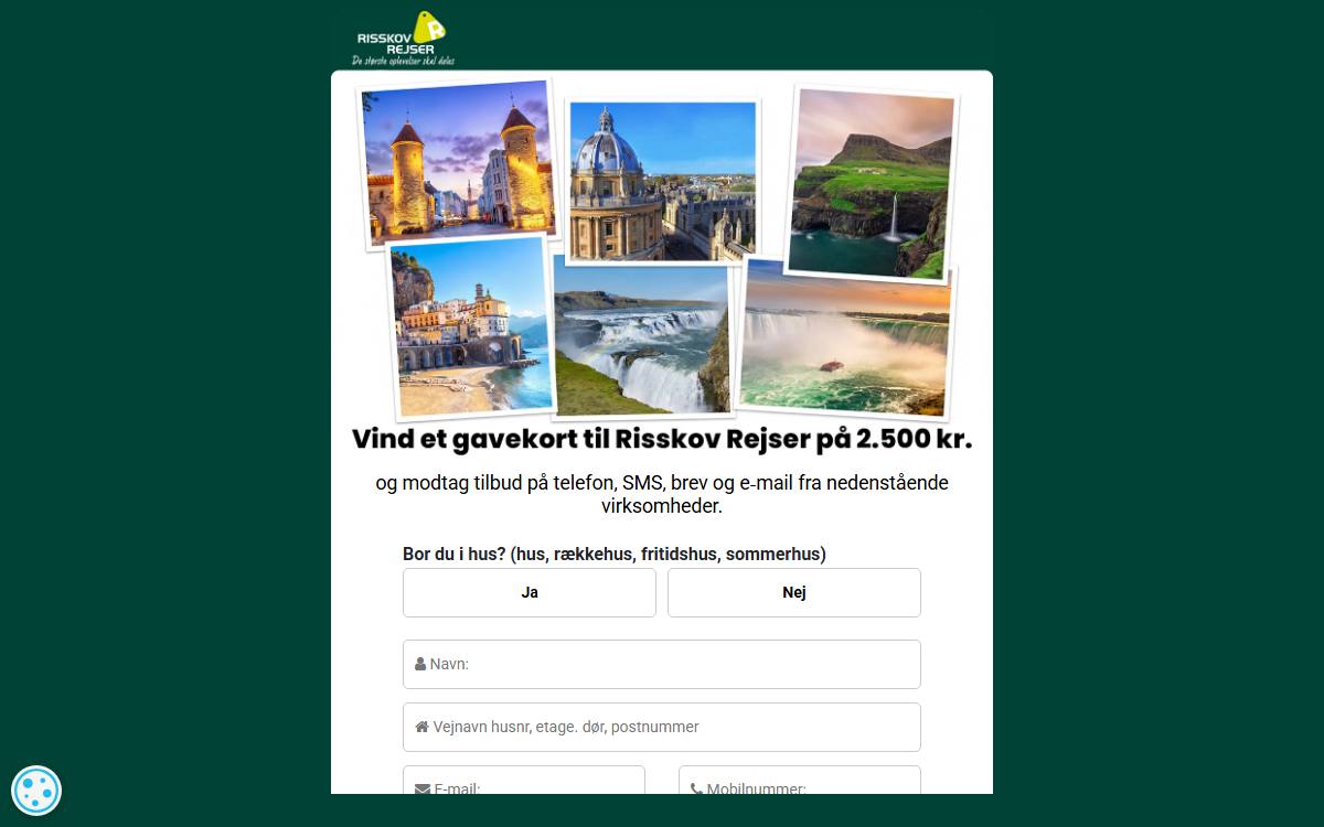 Skærmbillede af konkurrencen hos E-forbruger