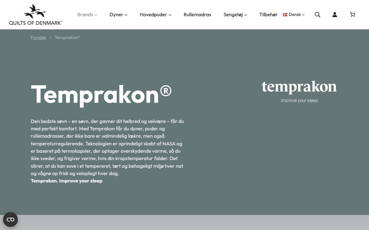Skærmbillede af konkurrencen hos Temprakon