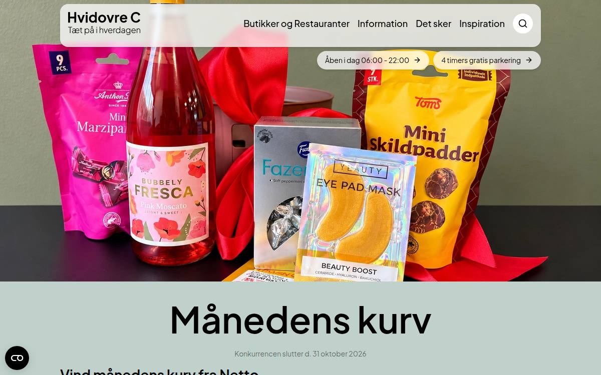 Skærmbillede af konkurrencen hos Hvidovre C