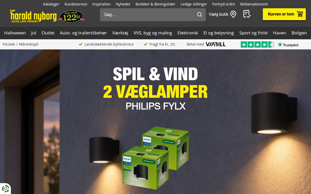 Skærmbillede af konkurrencen hos harald nyborg