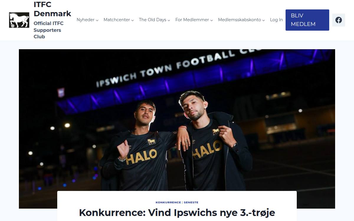 Skærmbillede af konkurrencen hos ITFC Denmark