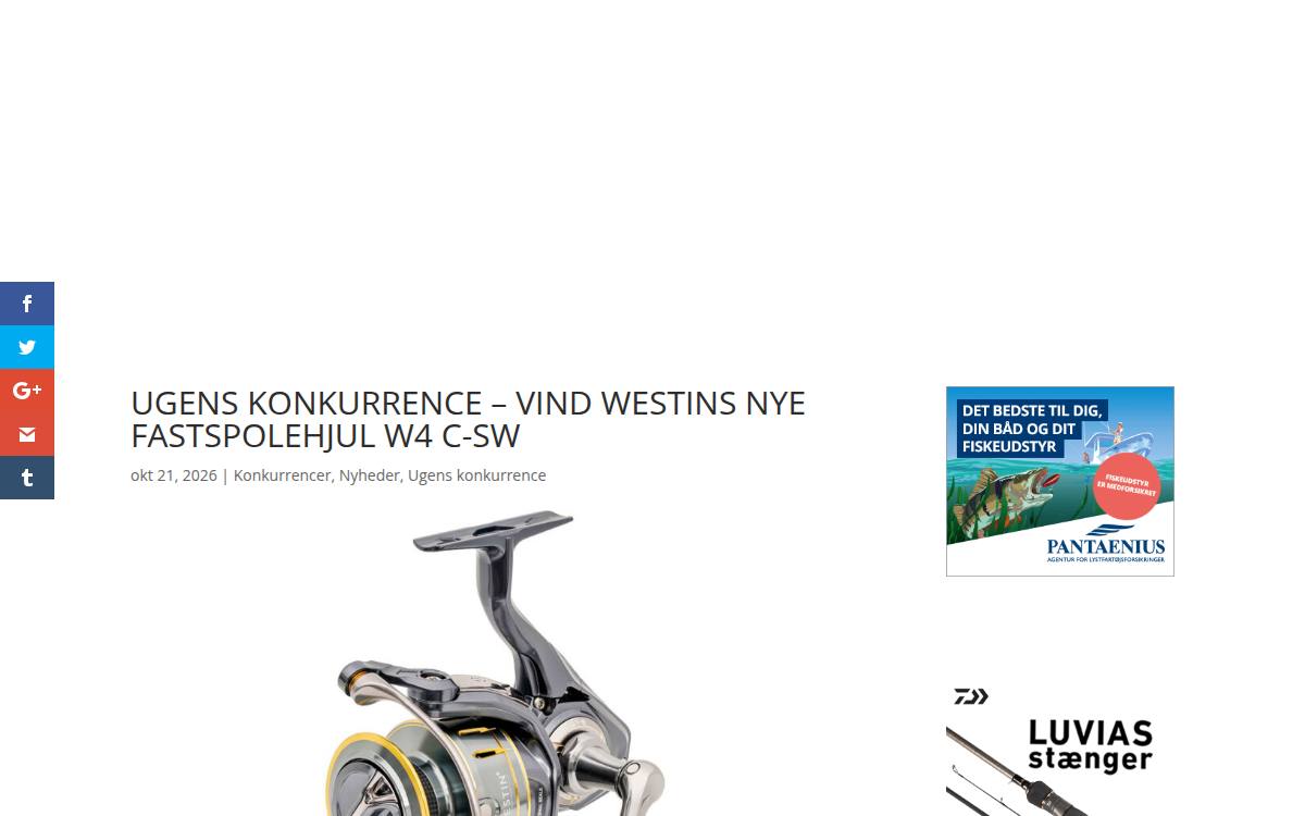Skærmbillede af konkurrencen hos Fisk & Fri
